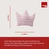 POWER INN Kronenkissen | ca. 30x24cm | Grün kariert | Produktbild-Vorschau 3