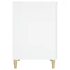 A white desk with wooden legs on a white background. Podgląd zdjęcia produktu