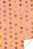 MuchoWow® Poster Muster - Rosa - Gold - Polka dots 120x180 Produktbild-Vorschau 1