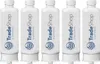A row of five identical white water filters with the 'TradeShop' logo and slogan. Produktbild-Vorschau