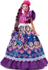 A Barbie doll dressed in a traditional Mexican outfit, likely for Día de Muertos celebrations. Produktbild-Vorschau