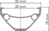 DT Swiss D 1900 Laufrad 26 Zoll Dirt Jump - 559 x 30 mm Produktbild-Vorschau 2