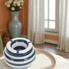 LS-LebenStil XL Sturm-Aschenbecher 14x9cm Maritim Blau Weiß Produktbild-Vorschau 4