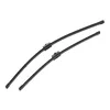 Two black windshield wiper blades are shown against a white background. Anteprima dell’immagine prodotto