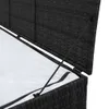 vidaXL Zahradní úložný box černý 150x50x60 cm z polyratanu Náhled obrázku produktu 4