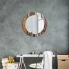 Ø60cm Spiegel - Glasrahmen mit Aufdruck - Wandspiegel Produktbild-Vorschau 5