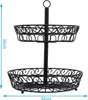 Intirilife Obstkorb Etagere, 2 Stockwerke - 2 Etagen Schale Produktbild-Vorschau 2