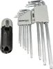 A set of Torx keys with a holder and a separate handle. Produktbild-Vorschau