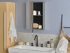 BELIANI Koupelnová zrcadlová skříňka s LED černá 40 x 60 cm Náhled obrázku produktu 2