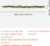 VEVOR Weihnachtsgirlande, 2750 mm, realistische Produktbild-Vorschau 7