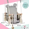 Love Gifts® Babyschaukel aus Holz hochwertig und geeignet Produktbild-Vorschau 3
