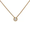 JOBO Collier Kette mit Anhänger 585 Gold Rotgold 1 Diamant Produktbild-Vorschau 3
