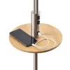 Lindby Stehlampe Aovan, nickelfarben, Ablage, USB-Anschluss Produktbild-Vorschau 10