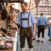 Trachtenlederhose Herren Kniebund Lederhose mit Produktbild-Vorschau 9