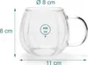 Relaxdays Gläser, 6er Set, mit Henkel, 400 ml, für Kaffee, Produktbild-Vorschau 4