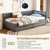 Nowoczesne łóżko dzienne z oświetleniem LED, 2 szufladami i Podgląd zdjęcia produktu 6