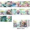 Diamond Painting Karten Set – 8 Blumen Grußkarten in Produktbild-Vorschau 6