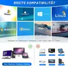 Externe CD DVD Laufwerk, Portable DVD/CD Brenner mit USB Produktbild-Vorschau 7