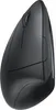 A black ergonomic vertical mouse is shown against a white background. Produktbild-Vorschau