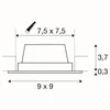 SLV 112720 FRAME BASIC LED Set Downlight mattschwarz 6W Produktbild-Vorschau 9