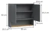 Hängeschrank Vicco Viktor Anthrazit/Goldkraft Eiche 68 x 60 Produktbild-Vorschau 2