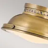 Deckenleuchte, Stahl, Glas, Messing, D 32,3 cm Produktbild-Vorschau 4
