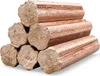 A stack of hexagonal wood briquettes for BBQ. Produktbild-Vorschau