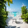 tectake® 2 Gartenstühle Santana mit Tisch Produktbild-Vorschau 8