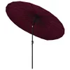 VidaXL Parasol avec mât en aluminium 270 cm bordeaux Voir les images du produit 10