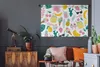 MuchoWow® Wandteppich Wandbehang Sommer - Symbole - Muster Produktbild-Vorschau 5