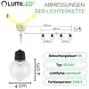 lumiled Solarlichterkette 50 LEDs, Kugel Ø 4cm, IP44, Produktbild-Vorschau 6