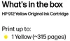 HP 912 Yellow Original Ink Cartridge (3YL79AE) for HP Anteprima dell’immagine prodotto 9