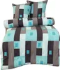 Thermofleece Mikrofaser Bettwäsche Set 135x200 cm Türkis Produktbild-Vorschau 1