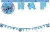 Párty girlanda Stitch a Angel - Happy Birthday - narozeniny Náhled obrázku produktu 1