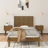 Wand-Kopfteil Honigbraun 106x3x63 cm Massivholz Kiefer Produktbild-Vorschau 3