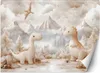 Vlies fototapete für kinder Niedliche kleine Dinosaurier Produktbild-Vorschau 1