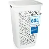 Wäschebox Wäschesammler 60L Wäschekorb mit Deckel Produktbild-Vorschau 1