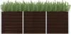 Vyvýšený záhradný záhon, hnedý 240x80x77 cm, pozinkovaná Náhľad obrázku produktu 2