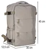 KIK KX2993 Reisrugzak, 45 x 30 cm, grijs Productafbeelding-voorbeeld 2
