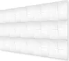 HEXIM 3D Wandpaneele, PVC Kunststoff weiß - Quadrat Design Produktbild-Vorschau 3