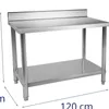 Expondo Royal Catering Edelstahl-Arbeitstisch - ECO - 120 x Produktbild-Vorschau 8