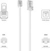 deleyCON 0,5m Telefonkabel RJ11 auf RJ45 Modularkabel Produktbild-Vorschau 5
