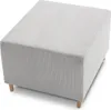 Pouffe-Fußhocker, Sitzpouf 64x55cm Fußhocker Für Sessel Produktbild-Vorschau 4