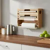 Relaxdays Wandrollenhalter 3 in 1, für Küchenrolle, Produktbild-Vorschau 3