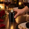 LED Kerze Batterie Kerze Grablicht Flammenlos Schwarz mit Produktbild-Vorschau 7