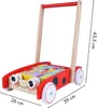 Dřevěný vozík, posunovač, chodítko 40 kostek Ecotoys Náhled obrázku produktu 5