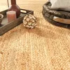 Tappeto soggiorno in fibra naturale di iuta lavorato a mano Anteprima dell’immagine prodotto 8