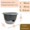 2er Set Hängetopf für Pflanzen Blumenampel Außen Blumentopf Produktbild-Vorschau 3