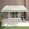 vidaXL Markýza zatahovací krémová 4x3 m látka a hliník Náhled obrázku produktu 2