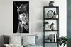 MuchoWow® Poster Tierprofil Giraffe in schwarz und weiß Produktbild-Vorschau 4